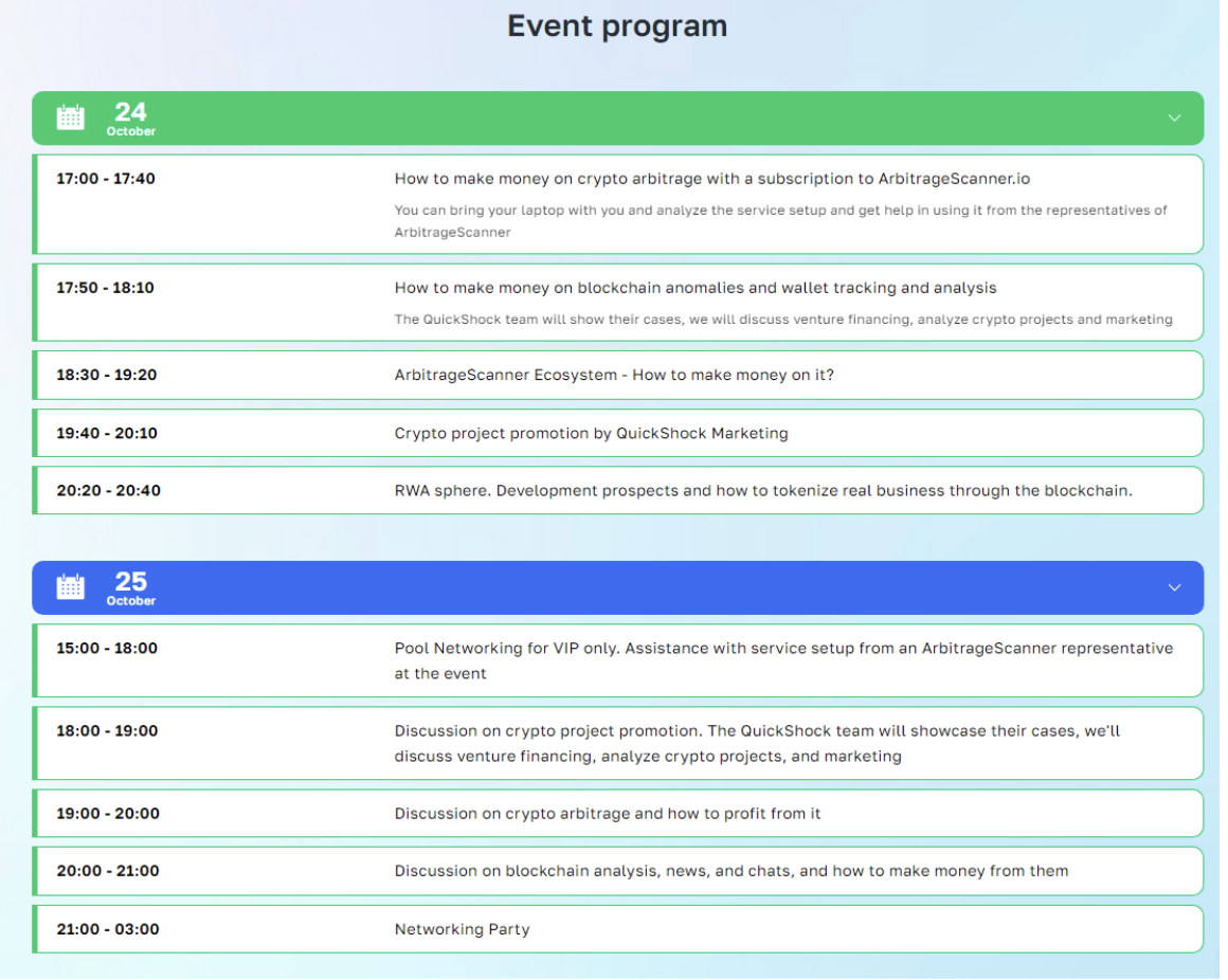 ArbitrageScanner Announced a Prestigious Side Event for Investors in Dubai Within Blockchain Life